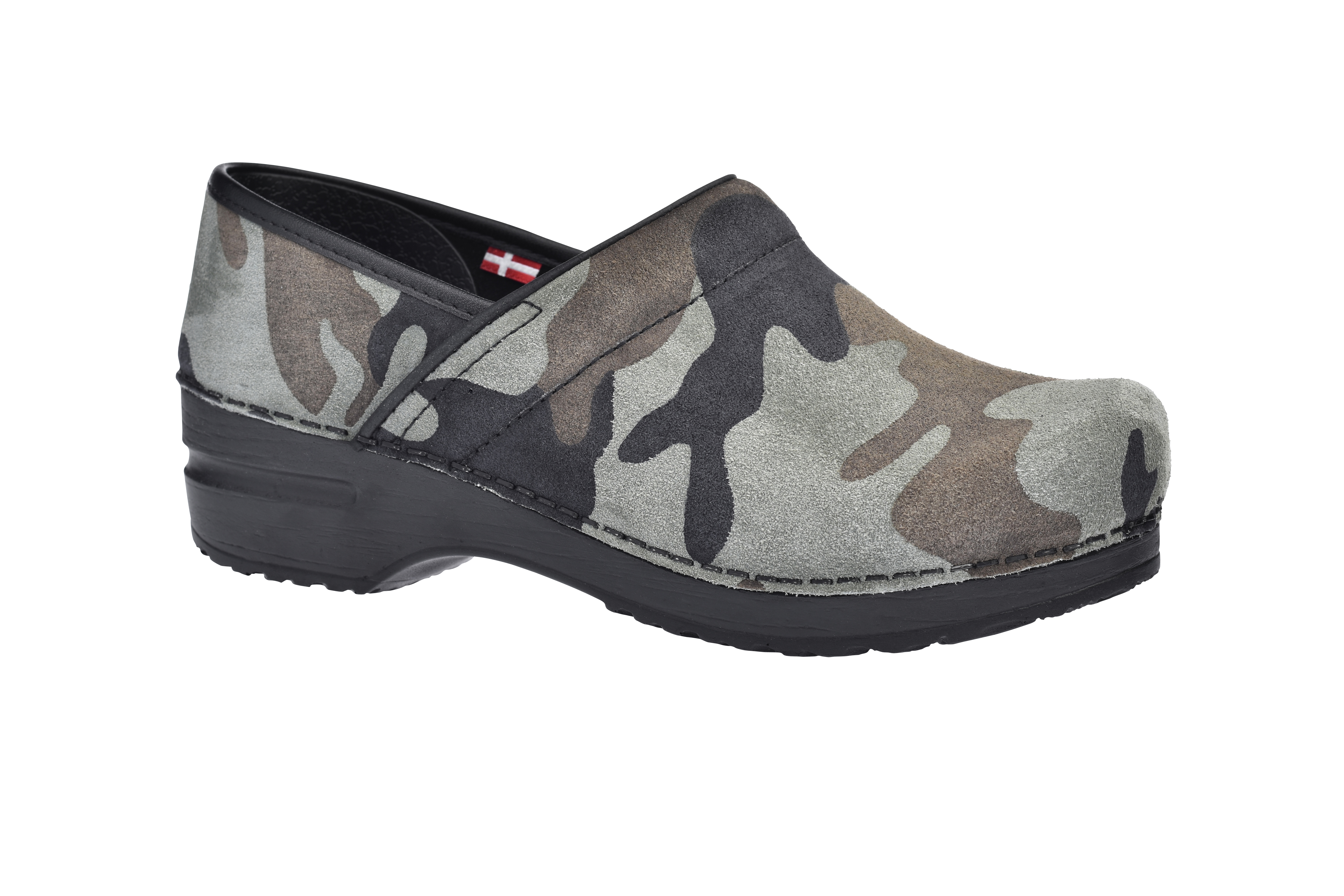 Sanita Original Prof. Saltir Camo.
Størrelse 42