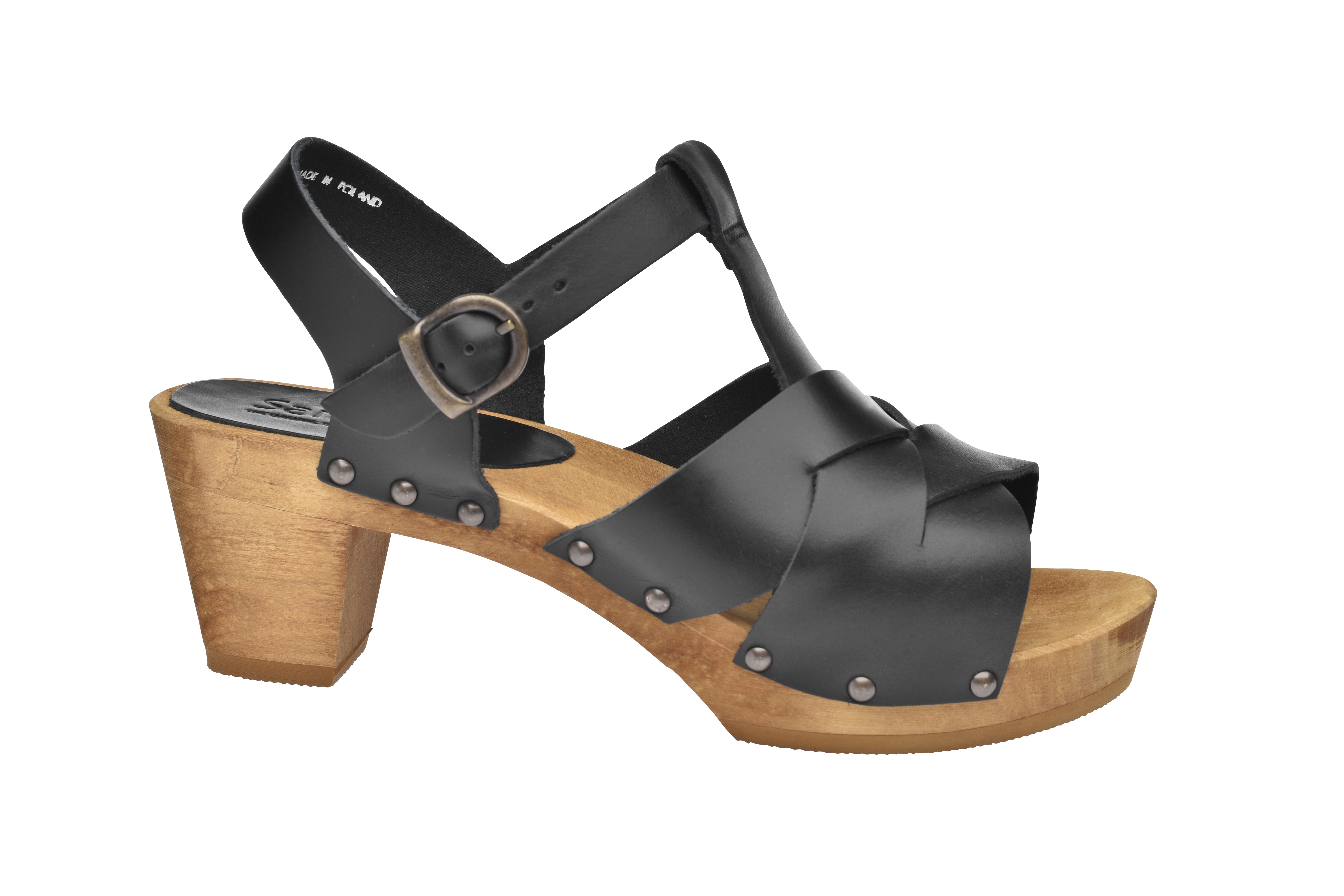 Sanita Wood Falo Square Sandal Sort
Størrelse 35