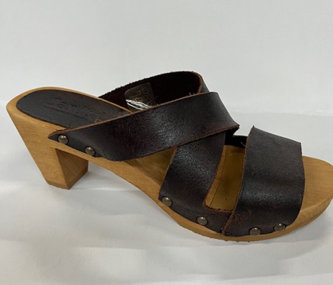 Sanita Wood Mia Square Flex Sandal Brun
Størrelse 35
