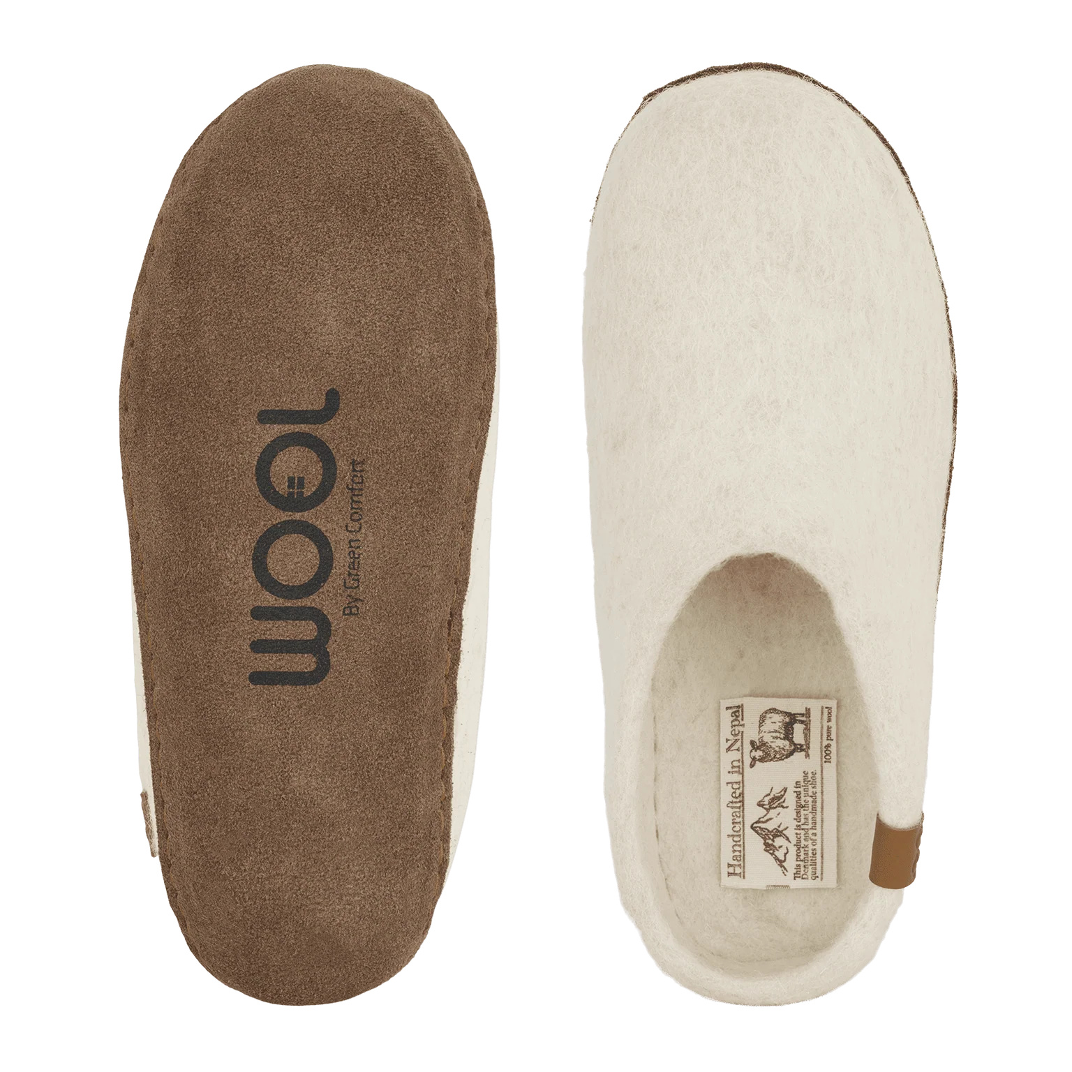 Green Comfort Tøffel Off-White