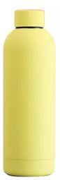 Vandflaske Rustfri Stål Gul 500 ml.