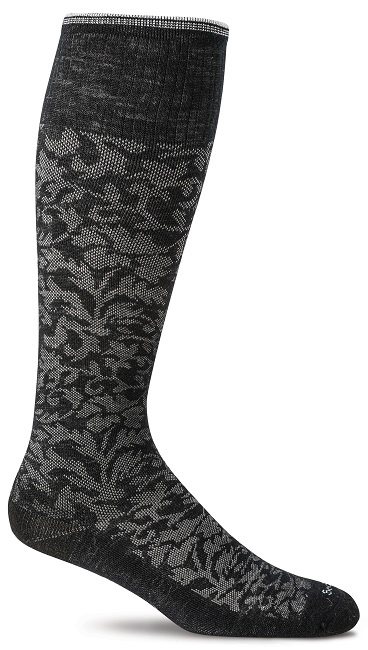 Sockwell Damask Black Dame
