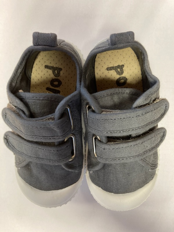 Pom Pom Canvas Sko Oliven/Grå