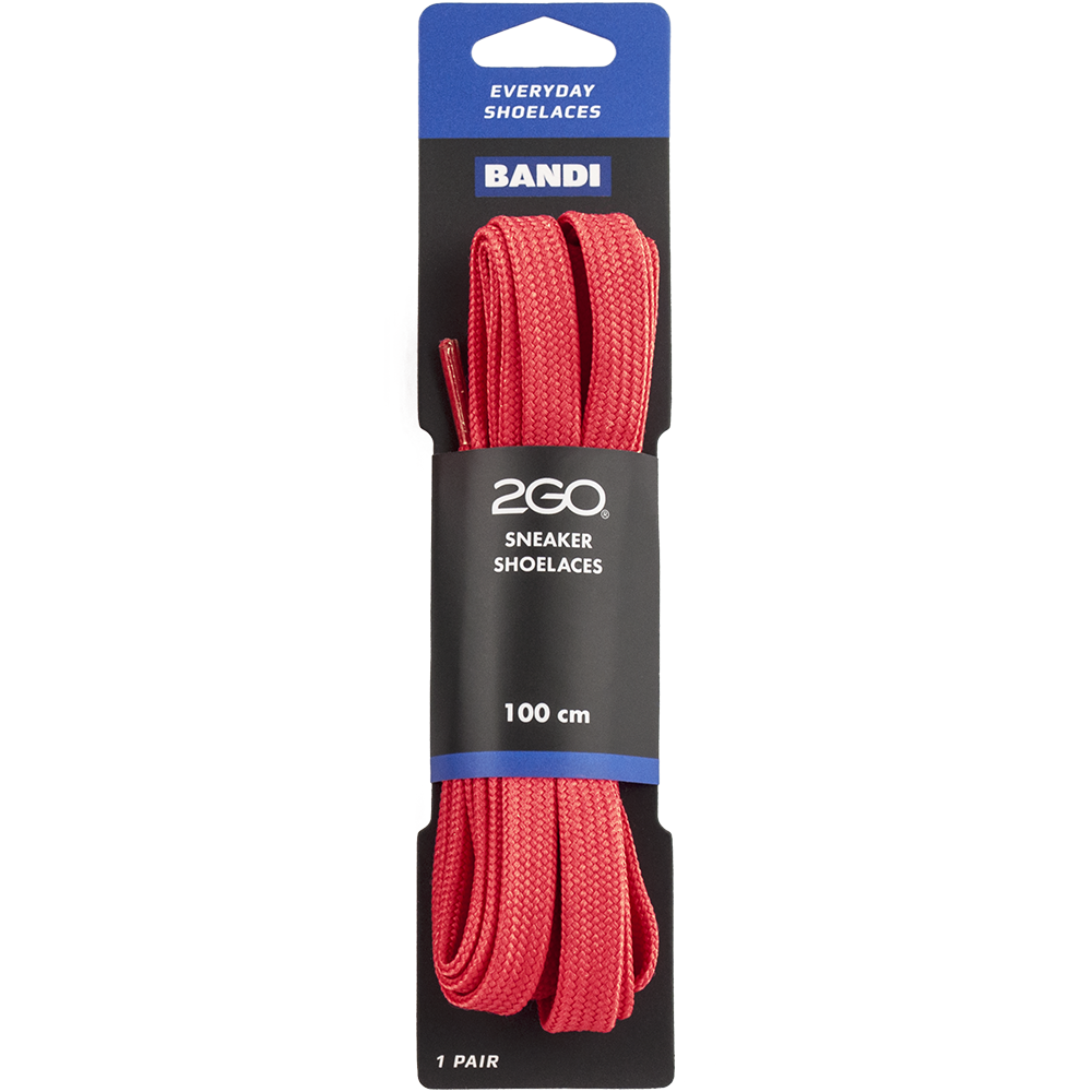2Go Sneaker Snørebånd Flad Infrarød 100