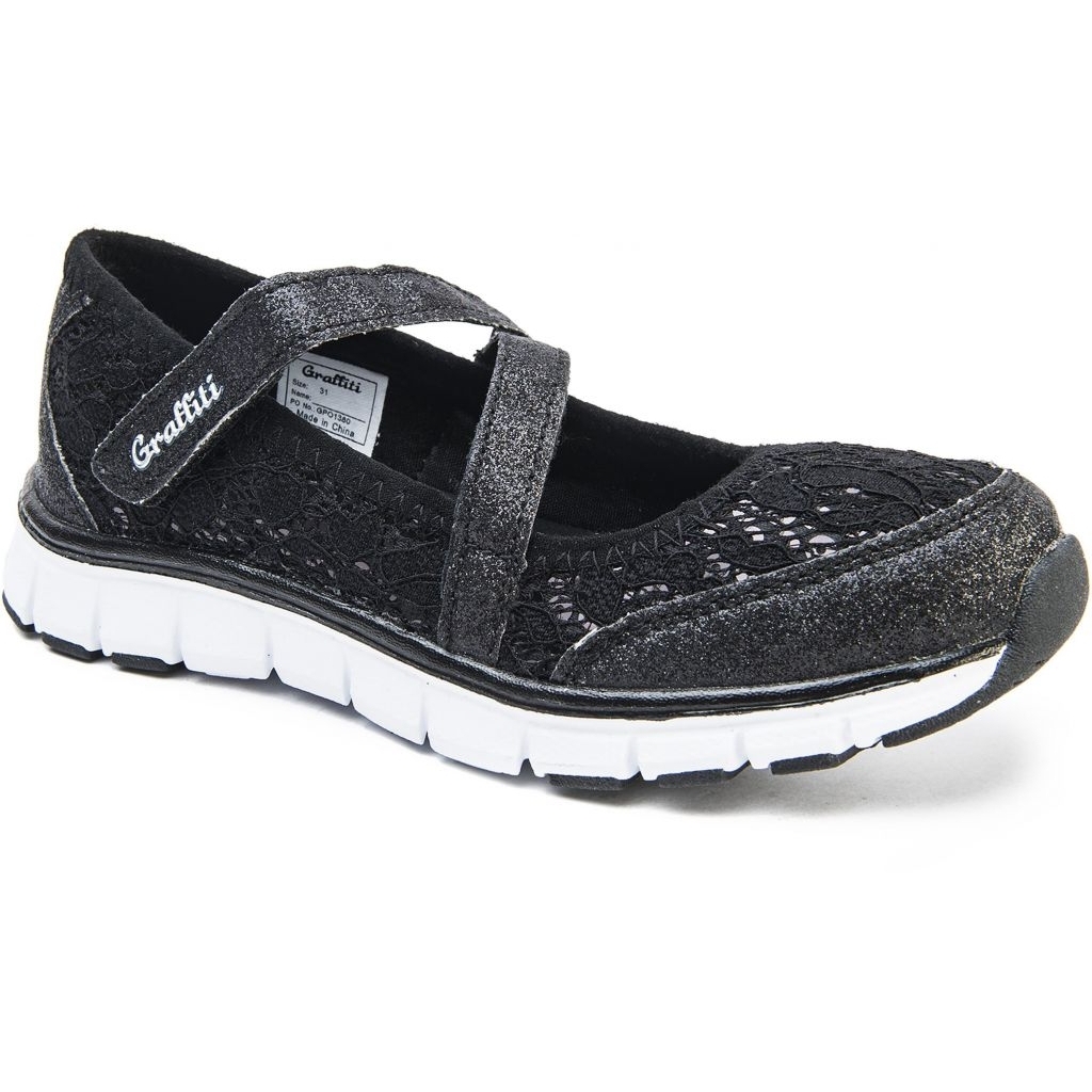 Graffiti Rae Kids Ballerinasneakers Sort