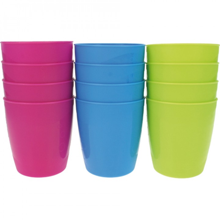 Kopper Plast 4 stk. Ass. farver