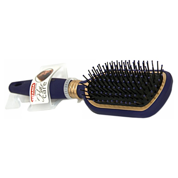 Titania Hårbørste 9 rækker Blå