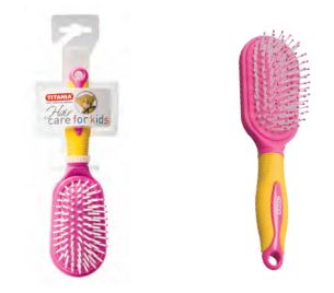 Titania Kids Hårbørste Pink/Gul