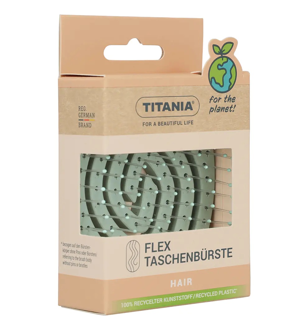 Titania Flex Taskebørste Grøn