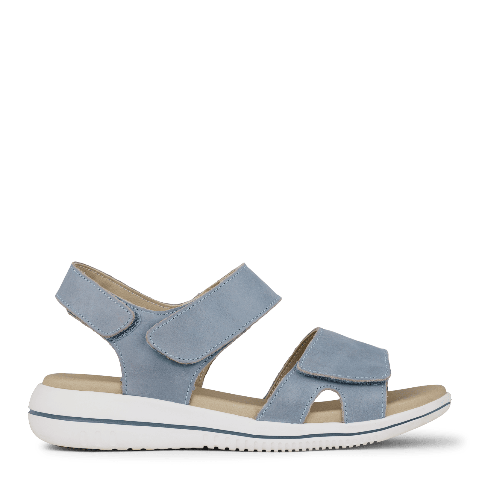 Green Comfort Leaf Sandal Lysblå