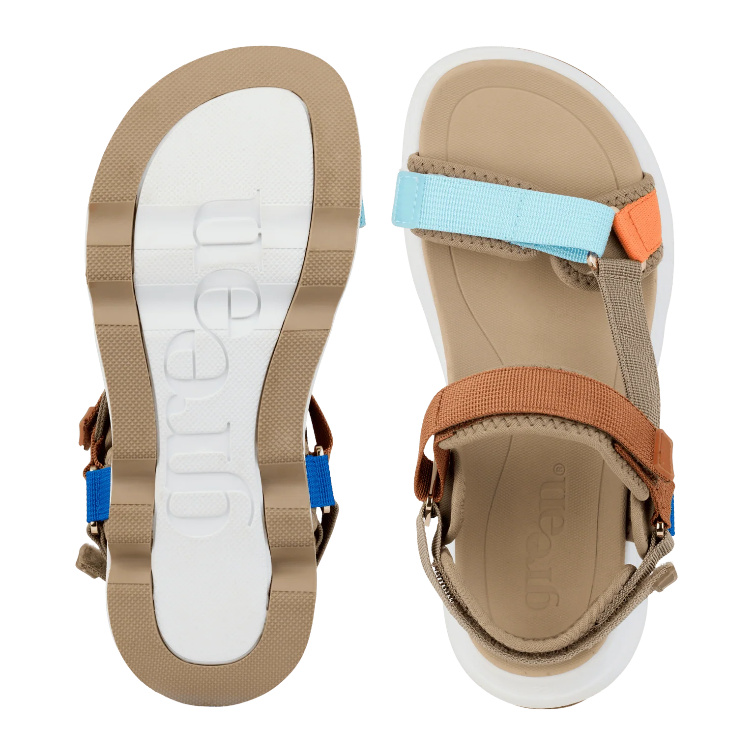 Green Comfort Venice Sandal Taupe