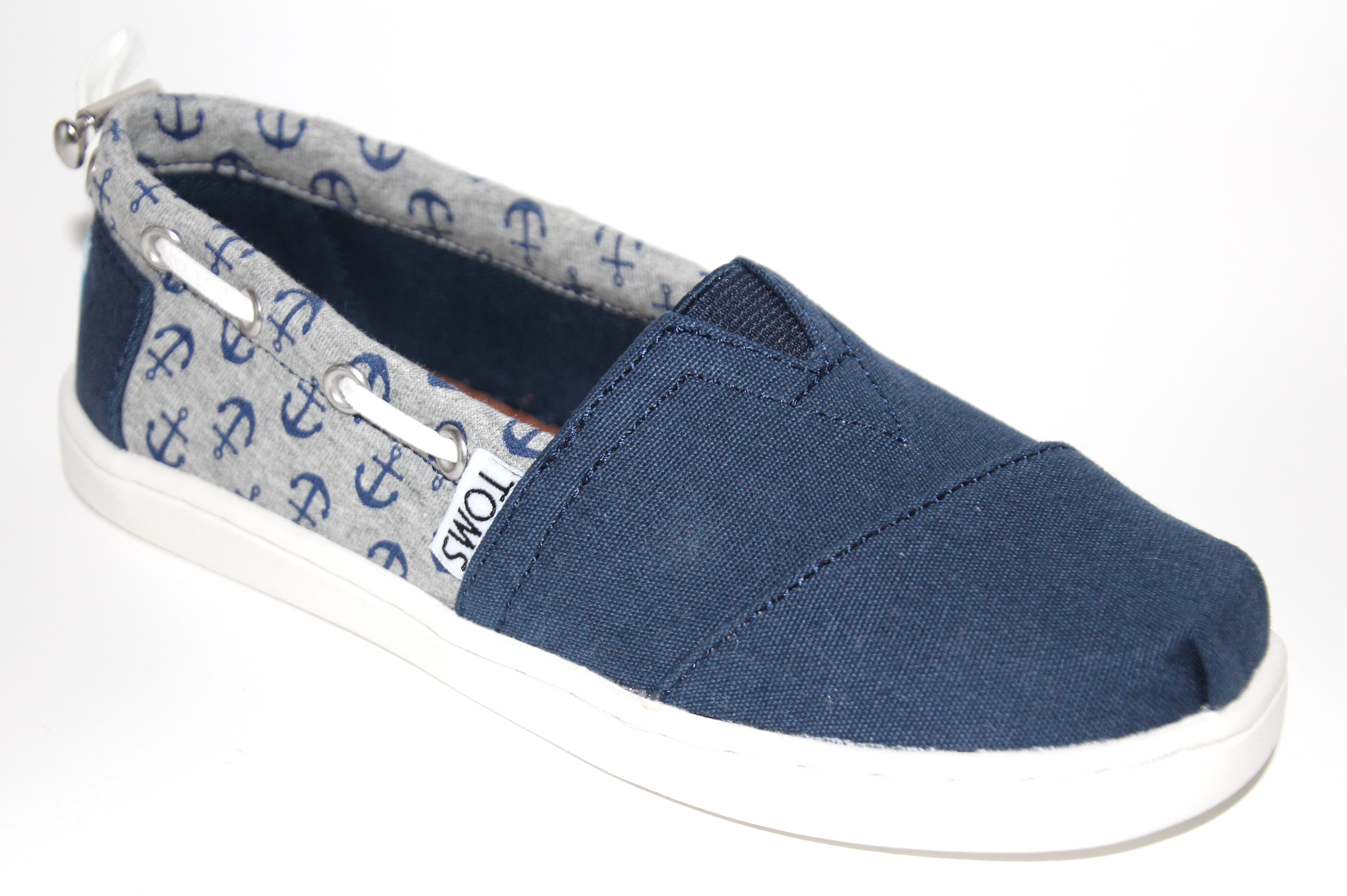 Toms Bimini Jersey Anchors Canvas Blå